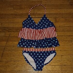 OP Blue and Red Bikini Swimwear